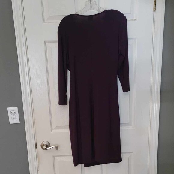 Anne Klein Deep Purple Dress - Picture 2 of 4